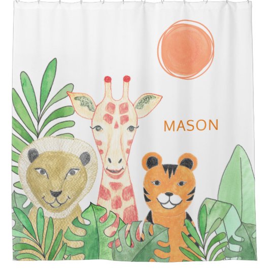 Oerwouden Douchegordijn (Voorkant)