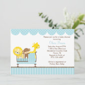 Oerwouden in een Wieg (blauw) Kaart (Staand voorkant)