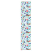 Oerwouden katten met bloemen en bladeren korte tafelloper (Voorkant)