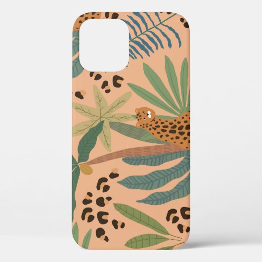 Oerwouden luipaard print: Dierlijk naadloos patroo Case-Mate iPhone Case (Achterkant)