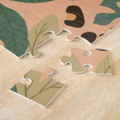 Oerwouden luipaard print: Dierlijk naadloos patroo Legpuzzel (Zijkant)