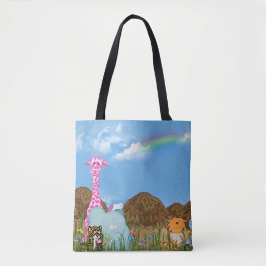 oerwouden met regenboog tote bag (Voorkant)