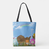oerwouden met regenboog tote bag (Achterkant)