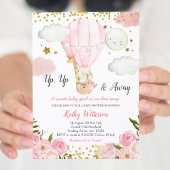 Oerwouden met warme lucht Meisje Baby shower Kaart