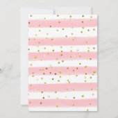 Oerwouden met warme lucht Meisje Baby shower Kaart (Achterkant)