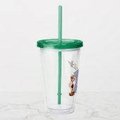 Oerwouden: olifant, tijger, aap acryl drinkbeker (Rechts)