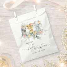 Oerwouden, Safari, Bloemen, Baby shower