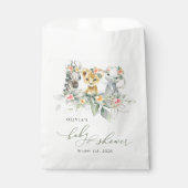 Oerwouden, Safari, Bloemen, Baby shower Bedankzakje (Voorkant)