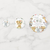 Oerwouden, Safari, Bloemen, Baby shower Confetti (Voorkanten)