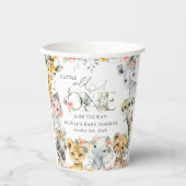 Oerwouden, Safari, Bloemen, Baby shower Papieren Bekers (Voorkant)