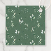 Oerwouden, safari, bloemen, eerste verjaardag bedankjes labels (Achterkant)