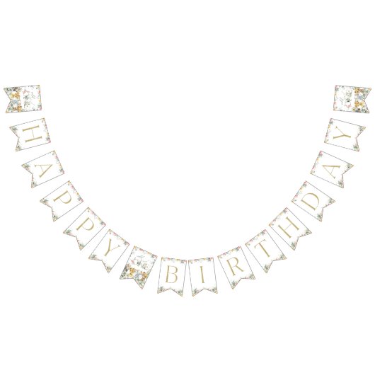 Oerwouden, safari, bloemen, eerste verjaardag vlaggetjes (Alle)