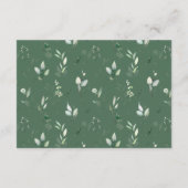 Oerwouden, Safari, Bloemen, Luier Raffle Informatiekaartje (Achterkant)