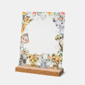 Oerwouden, Safari, Bloemen, Momosa Bar Acryl Bord (Hoek)