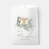 Oerwouden, Safari, Wild One, Baby shower Bedankzakje (Voorkant)