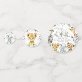 Oerwouden, Safari, Wild One, Baby shower Confetti (Achterkanten)