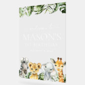 Oerwouden, Safari, Wild One, Birthday Welcome Acryl Bord (Hoek)