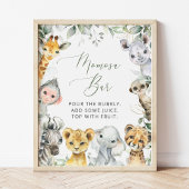 Oerwouden, Safari, Wild One, Momosa Bar Poster