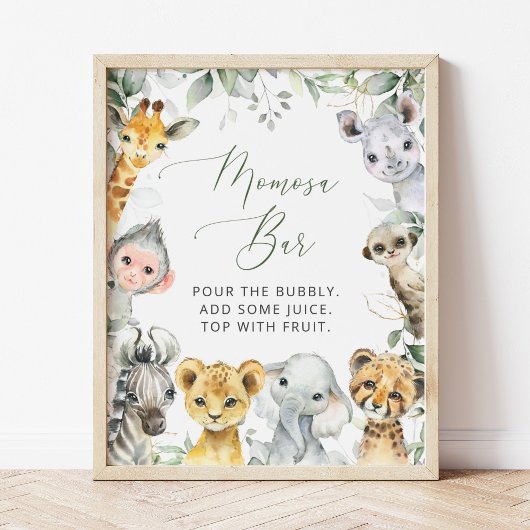 Oerwouden, Safari, Wild One, Momosa Bar Poster