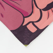 Oerwouden slangen, tropische bloemen, . fleece deken (Hoek)