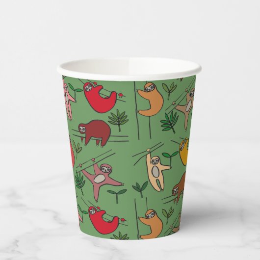 Oerwouden sleuven papieren bekers (Links)