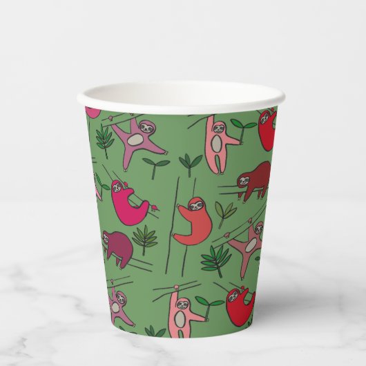 Oerwouden sleuven papieren bekers (Voorkant)