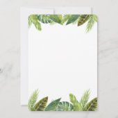 Oerwouden van de Safari sekse onthullen uitnodigin Kaart (Achterkant)