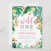 Oerwouden van tropische bloemen kaart (Voorkant)