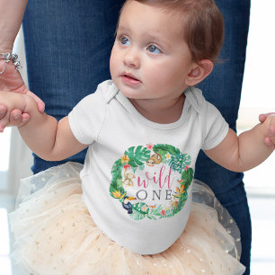 Oerwouden van tropische bloemen romper