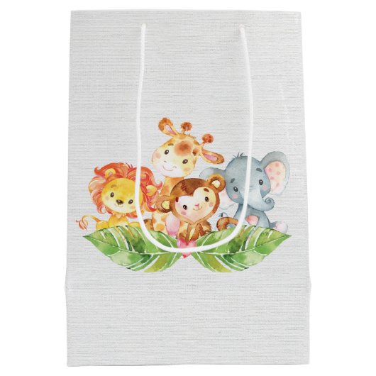 Oerwouden van zoete Baby Medium Cadeauzakje (Achterkant)