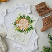 oerwouden wild één baby shower uitnodiging