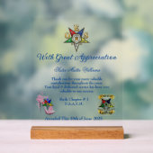 OES Appreciation Award acryl teken Acryl Bord (Neutraal)