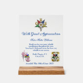 OES Appreciation Award acryl teken Acryl Bord (Voorkant)