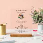 OES Award Acryl Bord (Huwelijk)