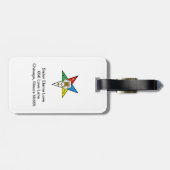 OES-Bagagelabel Bagagelabel (Achterkant horizontaal)