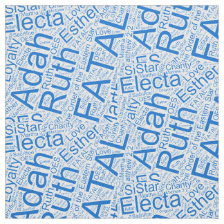 OES Collage Blue Stof