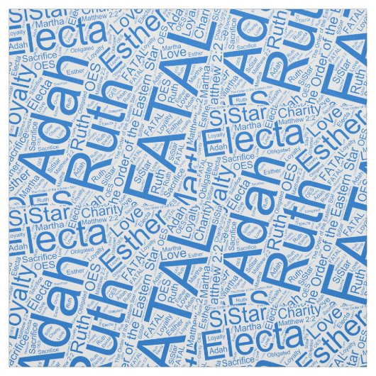 OES Collage Blue Stof (Swatch)