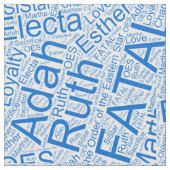 OES Collage Blue Stof (Close Up)