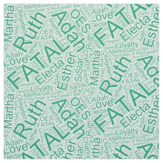 OES Collage Green Stof (Swatch)