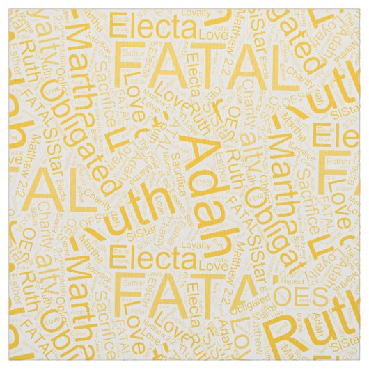 OES Collage Yellow Stof (Swatch)