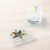 OES CUSTOM GLAZEN ONDERZETTER (Schuin)