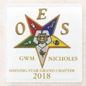 OES CUSTOM GLAZEN ONDERZETTER (Voorkant)