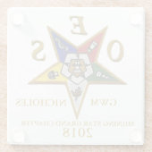 OES CUSTOM GLAZEN ONDERZETTER (Achterkant)