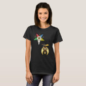 OES Dochters van Sphinx Split Orde Oosterse Ster S T-shirt (Voorkant volledig)