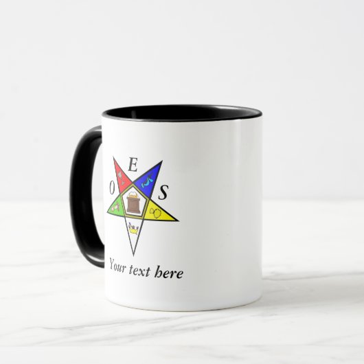 OES Eastern Star Sister Masonry Order Mok (Voorkant links)