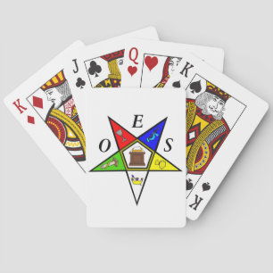 OES Eastern Star Sister Masonry Order Pokerkaarten