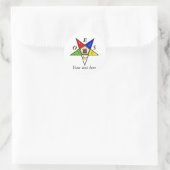 OES Eastern Star Sister Masonry Order Ronde Sticker (Tas)