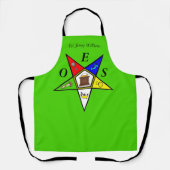 OES Eastern Star Sister Masonry Order Schort (Voorkant)
