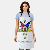 OES Eastern Star Sister Masonry Order Schort (Gedragen)