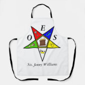 OES Eastern Star Sister Masonry Order Schort (Voorkant)